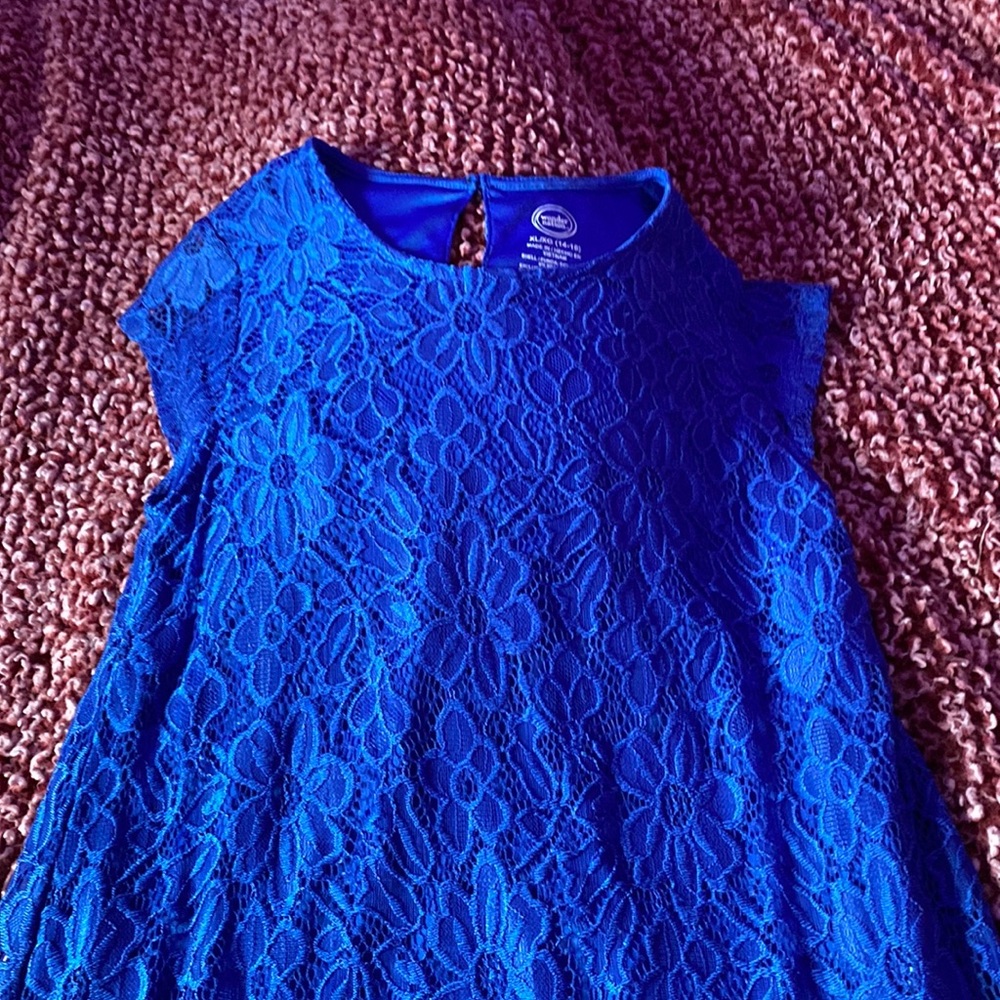 Kids X/L blue dress